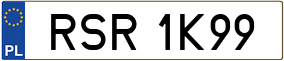 Trailer License Plate
